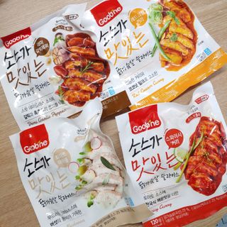 굽네몰 [굽네] 소스가 맛있는 닭가슴살 슬라이스 4종 — 4점을 준 리뷰어가 2021년 5월 올린 사용 사진