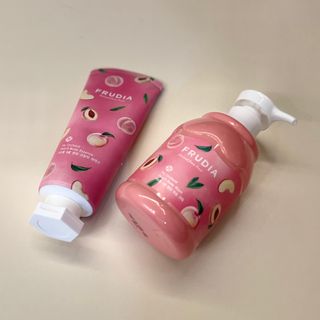 [후르디아] 복숭아 바디워시+바디에센스 세트 — 4점을 준 리뷰어가 2021년 11월 올린 사용 사진