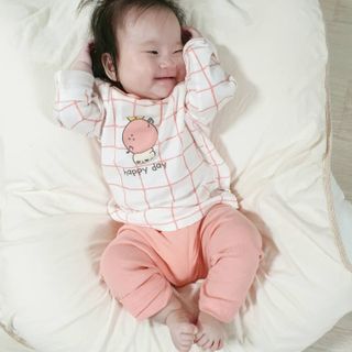 유비맘 궁디팡팡 내의/내복 상하세트 — 5점을 준 리뷰어가 2021년 2월 올린 사용 사진
