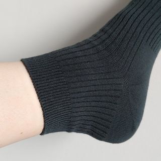 [사이즈가 있는 양말 필로이] 남/여 골지 발목 양말 4족 세트 남【S, M, L, XL】여【S, M, L】_컬러 랜덤 — 5점을 준 리뷰어가 2022년 6월 올린 사용 사진