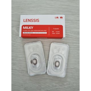 렌시스 LENSSIS [ 렌시스 ] 데일리 소프트한 색감렌즈 ＃밀키시리즈 1개월용 ｜ 3컬러 중 택1 ｜ — 5점을 준 리뷰어가 2021년 6월 올린 사용 사진