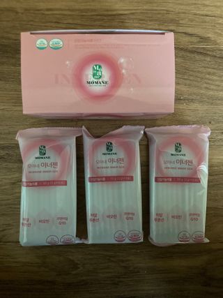 [모마네] 이너뷰티 히알루론산 비오틴 코큐텐 저분자피쉬콜라겐 - 3 g 30포 ★석류맛 — 5점을 준 리뷰어가 2021년 12월 올린 사용 사진