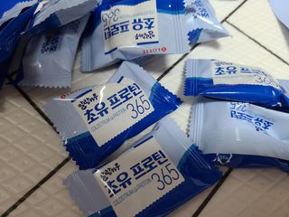 롯데제과 말랑카우 초유프로틴365 — 4점을 준 리뷰어가 2021년 9월 올린 사용 사진