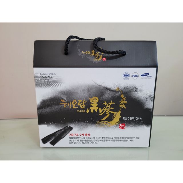 [중소기업유통센터 X 우수소상공인]해오담 수제 흑삼추출액  70ml x 20포 리뷰 사진