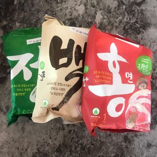 [풀무원] 자연은맛있다 정면, 백면, 홍면  세트 — 5점을 준 리뷰어가 2021년 4월 올린 사용 사진