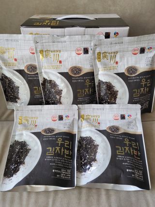 광천우리맛김 우리집밥도둑 맛있는광천김 우리김자반 50g 5봉 — 5점을 준 리뷰어가 2021년 10월 올린 사용 사진