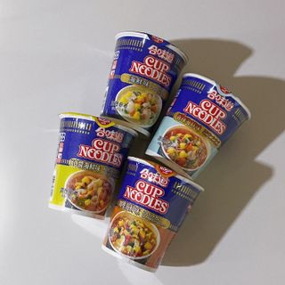 NISSIN 닛신 컵누들  4종 - 씨푸드오리지날, 씨푸드 스파이시, 씨푸드 커리, 씨푸드 XO소스 — 5점을 준 리뷰어가 2022년 4월 올린 사용 사진