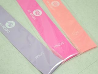 마이웨잇 심으뜸 홈트밴드세트 홈짐 여자홈트레이닝기구 운동용고무밴드 — 4.5점을 준 리뷰어가 2021년 7월 올린 사용 사진