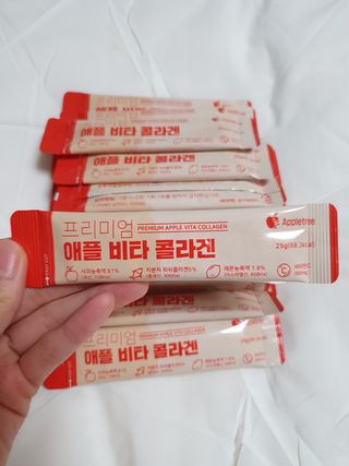 소담스퀘어 상암 [애플트리] 프리미엄 애플 비타 콜라겐 — 5점을 준 리뷰어가 2022년 12월 올린 사용 사진