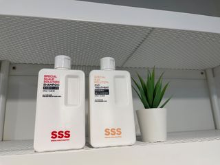 트리플에스 탈모 샴푸 275ml + 실크 트리트먼트 275ml — 4점을 준 리뷰어가 2021년 4월 올린 사용 사진