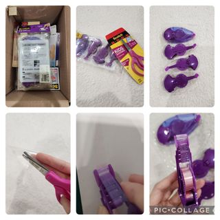 3M 스카치 어린이 양손 가위 블루/핑크색상 + 어린이 양면테이프 — 5점을 준 리뷰어가 2024년 3월 올린 사용 사진