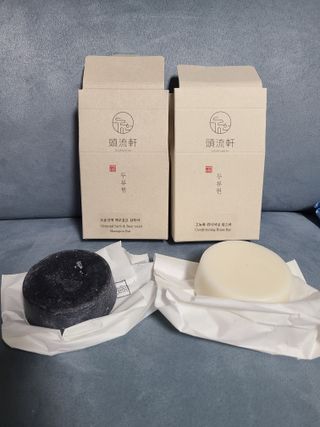 두류헌 샴푸바+컨디셔닝 린스바 머리가꿈세트 — 4.5점을 준 리뷰어가 2022년 5월 올린 사용 사진
