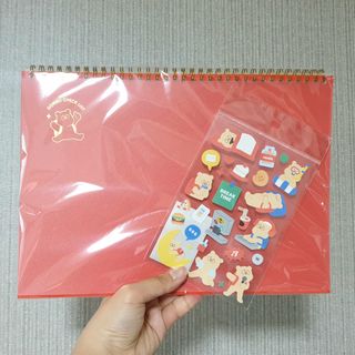 리훈 곰부 체크리스트+ 곰부 리무버블스티커 1장 — 5점을 준 리뷰어가 2021년 5월 올린 사용 사진