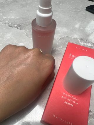 산다화 더블 이펙트 안티 링클 세럼 50ml — 3.5점을 준 리뷰어가 2023년 2월 올린 사용 사진