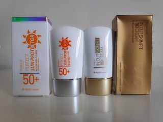 약손명가코스메틱 에오스보떼 퍼펙트 선 프로텍터 선크림 / 인_아웃 스킨 핏 비비크림 세트 구성 — 4.5점을 준 리뷰어가 2021년 7월 올린 사용 사진