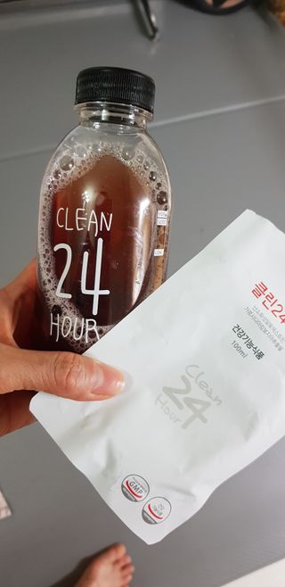 클린24시간 1BOX(5포) + 전용보틀(500ml) — 5점을 준 리뷰어가 2023년 4월 올린 사용 사진
