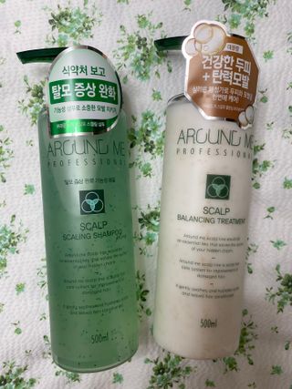 어라운드미 [어라운드 미] 탈모 증상 완화 스칼프 샴푸 + 두피 영양 공급 트리트먼트 — 5점을 준 리뷰어가 2021년 7월 올린 사용 사진