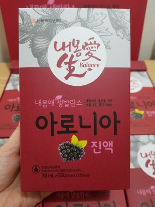 서울약사신협_내몸애생발란스아로니아_70ml x 30포 — 5점을 준 리뷰어가 2021년 6월 올린 사용 사진