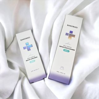 바노바기 코스메틱 바노바기 밀크씨슬 리페어 시카 폼 클렌저 플러스 120ml + 선스크린 플러스 50ml — 5점을 준 리뷰어가 2023년 8월 올린 사용 사진
