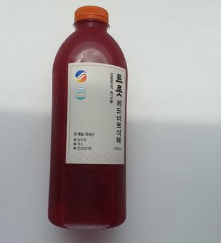트롯전통식혜 트롯레드비트식혜 1리터 +500리터 — 5점을 준 리뷰어가 2021년 5월 올린 사용 사진