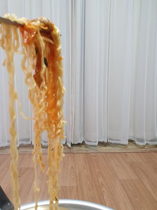 [풀무원] 자연은맛있다 정면, 백면, 홍면  세트 — 5점을 준 리뷰어가 2021년 4월 올린 사용 사진