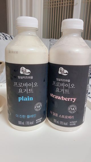 숲골 임실치즈마을 프로바이오 요거트 900ml — 5점을 준 리뷰어가 2021년 8월 올린 사용 사진
