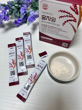 하루 1포로 콜레스테롤, 유산균, 고역가 소화효소까지 한번에 섭취! 다온바이오 홍자임 1개월분(30포) — 5점을 준 리뷰어가 2023년 2월 올린 사용 사진