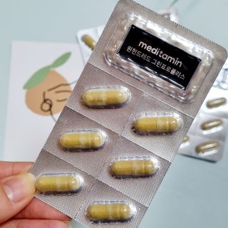 메디타민 원헌드레드 그린프로폴리스 — 5점을 준 리뷰어가 2021년 10월 올린 사용 사진