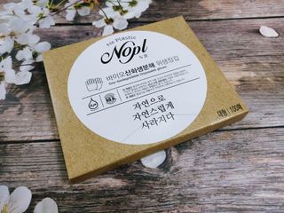 노플(NOPL) 노플 친환경 바이오 산화 생분해  항균 일회용 위생 비닐장갑 100매 + 지퍼백 소형, 대형 — 5점을 준 리뷰어가 2021년 10월 올린 사용 사진