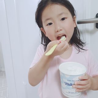 밀키파인트 더블 프로틴 우유 — 5점을 준 리뷰어가 2021년 8월 올린 사용 사진