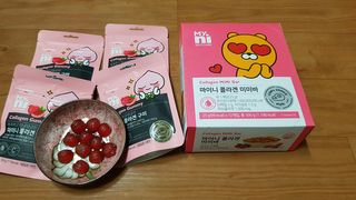 일동제약 마이니 마이니 늘씬날씬 콜라겐 세트 — 5점을 준 리뷰어가 2021년 2월 올린 사용 사진