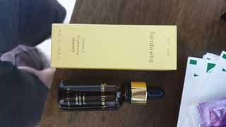 스킨큐어 산다화 비타민c 화이트닝 에센스 30ml — 4점을 준 리뷰어가 2022년 3월 올린 사용 사진