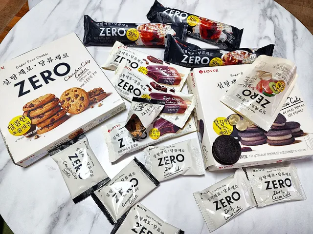 ZERO (초콜릿 칩 쿠키, 카카오 케이크, 후르츠 젤리, 아이스 콜라, 아이스 초코바) 리뷰 사진