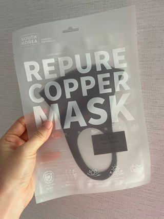 [에이블밤부] 리퓨어 쿠퍼 마스크 10color — 4점을 준 리뷰어가 2021년 1월 올린 사용 사진