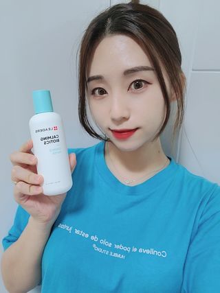 리더스코스메틱 리더스 카밍 바이오틱스 에센스 워터 — 5점을 준 리뷰어가 2022년 2월 올린 사용 사진