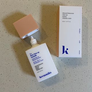 키노닉스 로지 톤업 선밀크 — 5점을 준 리뷰어가 2021년 8월 올린 사용 사진