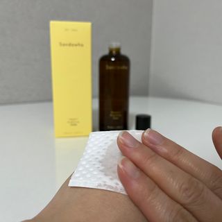 스킨큐어 산다화 비타민c 화이트닝 토너 150ml — 5점을 준 리뷰어가 2022년 2월 올린 사용 사진