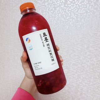 트롯전통식혜 트롯레드비트식혜 1리터 +500리터 — 5점을 준 리뷰어가 2021년 5월 올린 사용 사진