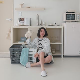 창신리빙 프랑코 빨래바구니 50L 2P 세트 — 5점을 준 리뷰어가 2023년 2월 올린 사용 사진