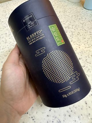 프리마인 자체 기업부설 연구소에서 찾아낸 건강한 수면의 비밀.  슬립토 플러스 30포 — 5점을 준 리뷰어가 2023년 7월 올린 사용 사진