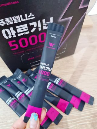 [푸름웰니스] 아르기닌 5000 (10g x 100포) — 5점을 준 리뷰어가 2022년 4월 올린 사용 사진