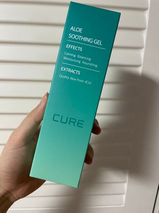 김정문알로에 큐어 큐어 맥시 알로에베라 겔 크림 — 5점을 준 리뷰어가 2021년 2월 올린 사용 사진
