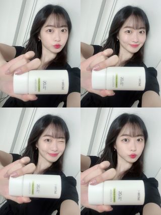 아이레시피 모이스트터치 스포츠 선밀크 50ml (SPF50+ PA+++) — 5점을 준 리뷰어가 2023년 6월 올린 사용 사진