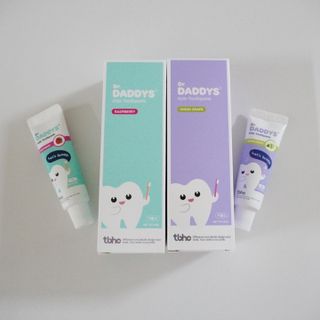 닥터데디스 안심저불소 키즈치약 (라즈베리, 청포도향 중 택 1) 60g +  여행용 미니 치약 15g — 5점을 준 리뷰어가 2022년 8월 올린 사용 사진