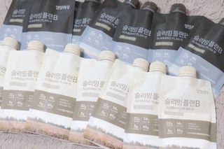 일일하우 슬리밍 플랜B 고소한 귀리맛, 진한 카카오맛 (체중조절식) — 4.5점을 준 리뷰어가 2023년 6월 올린 사용 사진