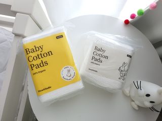 디어엘로디 프리미엄 유기농 유아 솜티슈 40매 3Pack +60매 1Pack 혼합형 — 5점을 준 리뷰어가 2021년 4월 올린 사용 사진
