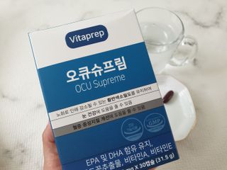 뉴트리션팩토리 비타프렙 오큐슈프림 루테인 오메가3 1050mg — 5점을 준 리뷰어가 2021년 9월 올린 사용 사진