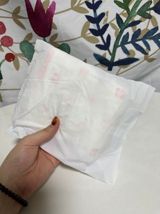 FREE [템포] 패드 내추럴순면 입는 오버나이트 5P * 2개 — 5점을 준 리뷰어가 2023년 10월 올린 사용 사진