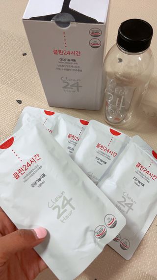 클린24시간 1BOX(5포) + 전용보틀(500ml) — 5점을 준 리뷰어가 2023년 5월 올린 사용 사진