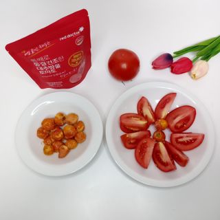 레드닥터 완숙토마토 + 통째로 동결건조한 대추방울토마토 — 5점을 준 리뷰어가 2022년 11월 올린 사용 사진